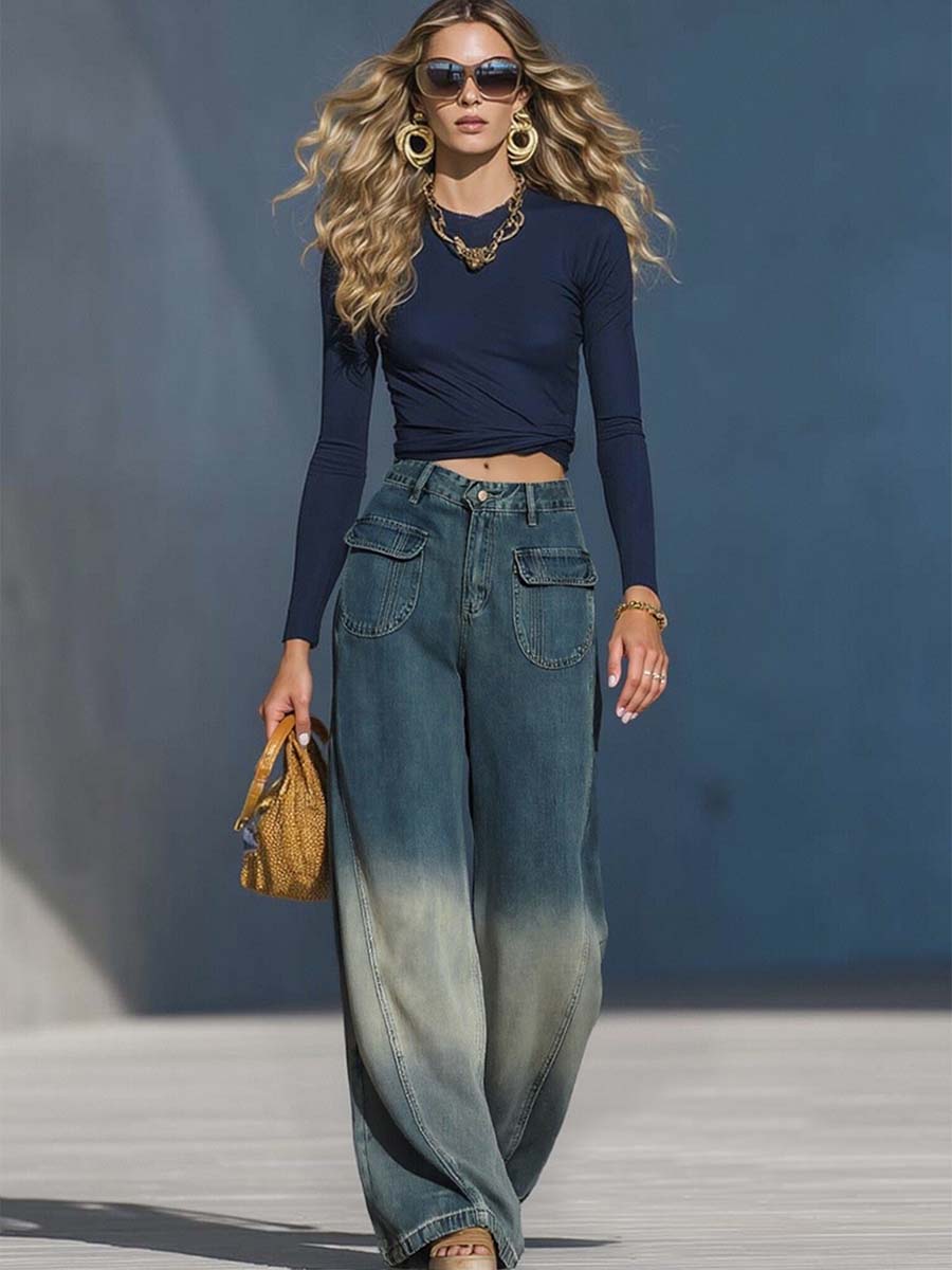 Lockere Hose im Casual-Stil