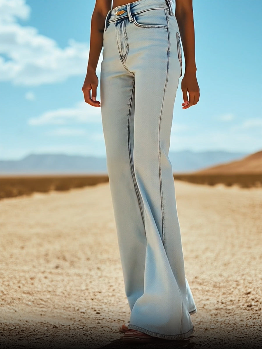 Jeans mit Vintage-Stil, ausgestellten Beinen