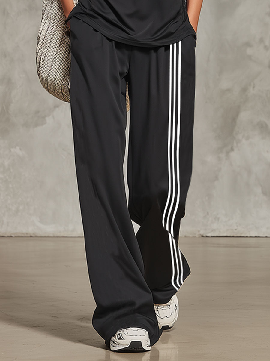 Sportliches, farbenblockiertes Set aus ärmellosem Oberteil